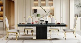 Exploring Elegance: Our Review of the Modern Black Dining Table