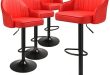 Elevate Our Space: A Review of MoNiBloom Red Bar Stools