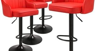 Elevate Our Space: A Review of MoNiBloom Red Bar Stools