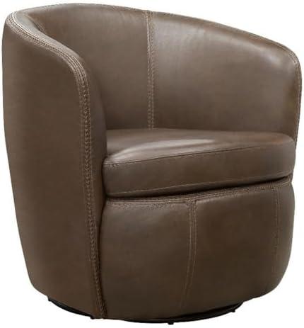 Elevate Our Space: Unboxing the Barolo Leather Swivel Chair