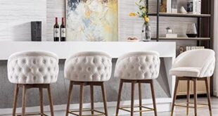 Stylish Support: Our Review of ZSARTS Velvet Bar Stools