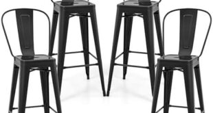 Stylish Comfort: Our Take on COSTWAY’s 30” Metal Bar Stools