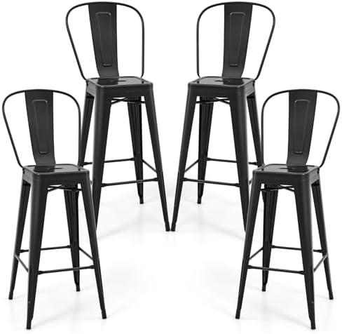 Stylish Comfort: Our Take on COSTWAY’s 30” Metal Bar Stools