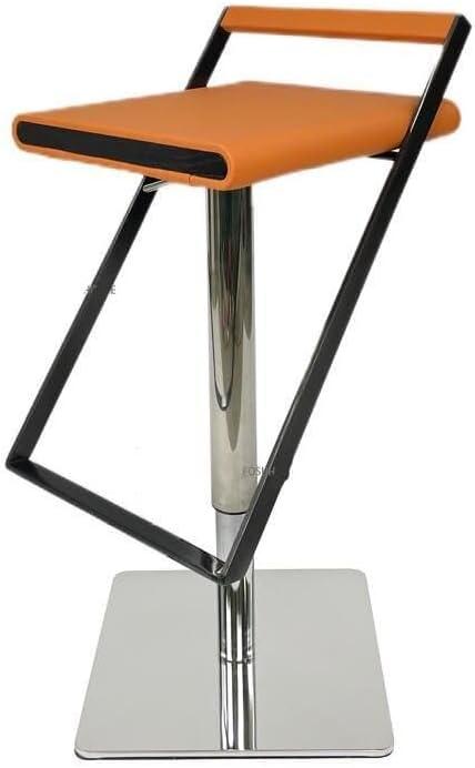 Elevate Our Space: Reviewing the Orange Adjustable Bar Stool