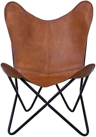 Transforming Spaces: Our Take on the Tan Leather Butterfly Chair