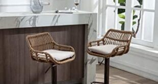 Elevate Our Space: Reviewing Adjustable Rattan Bar Stools