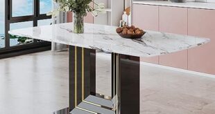 Gathering in Style: Our Review of the Faux Marble Dining Table