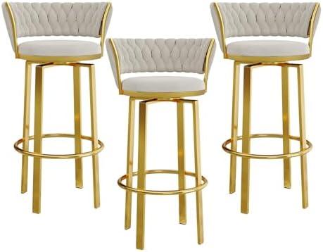 Chic Comfort: Our Review of Velvet Bar Stools Set of 3