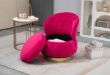 Discovering Comfort and Style: Our Review of the Red Velvet Swivel Chair