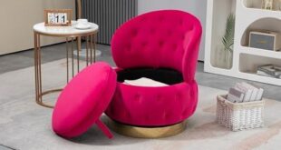 Discovering Comfort and Style: Our Review of the Red Velvet Swivel Chair