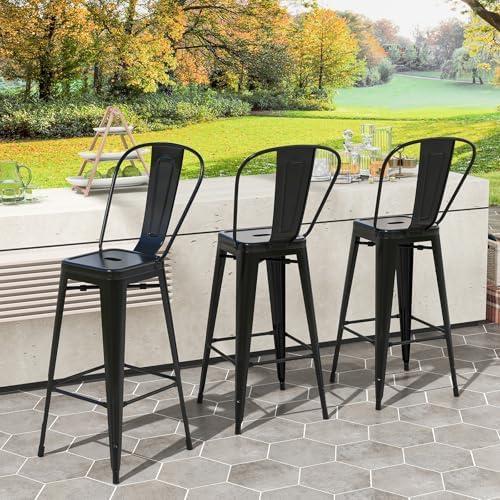 Stylish Comfort: Our Take on COSTWAY's 30'' Metal Bar Stools