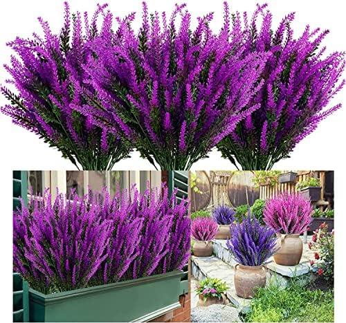 Artificial Lavender ⁢Flowers for ​Elegant Home & Garden Decor