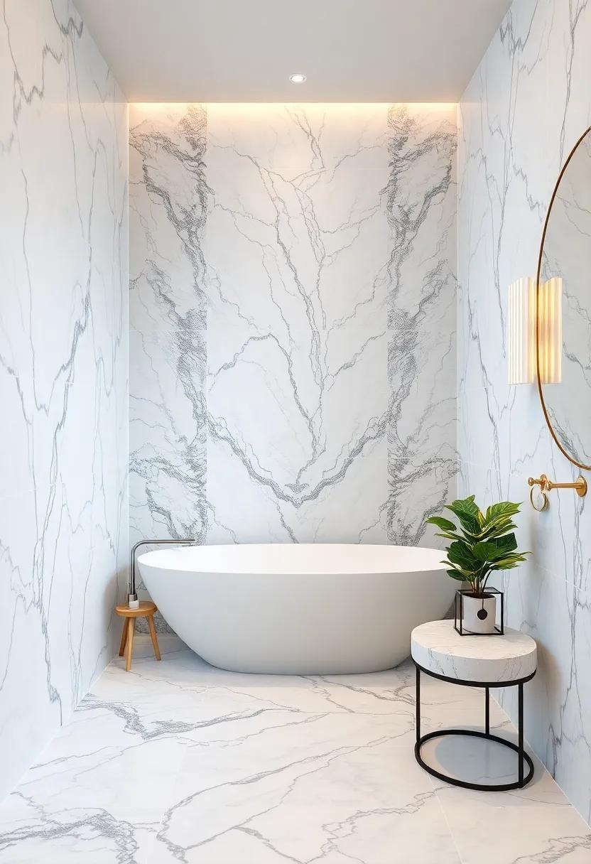Elevate Your⁣ Bathroom ‌Aesthetics with Luxurious⁣ Marble accents
