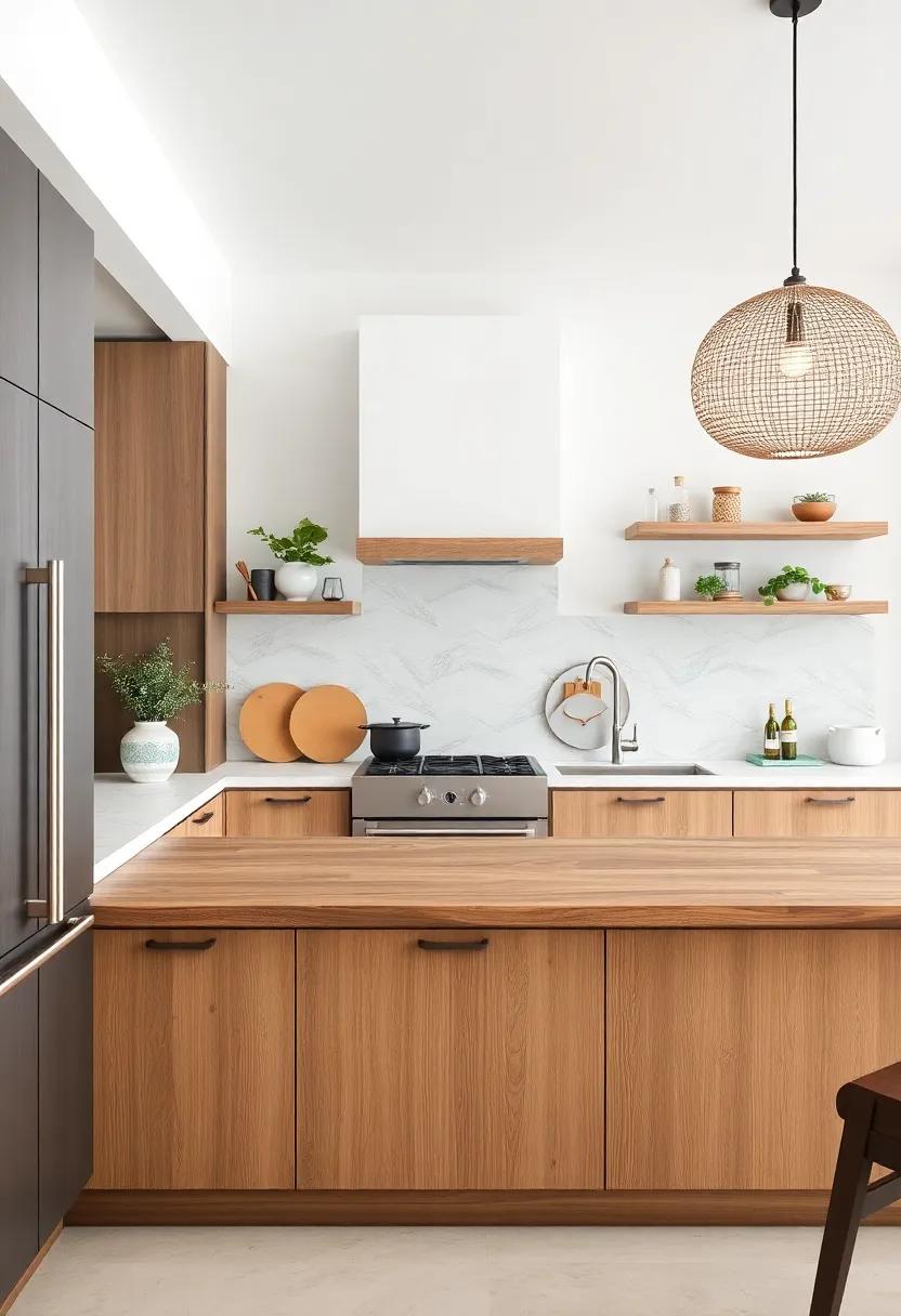 Reimagine Counters with Rustic Elements Drawing⁣ from Island Life Aesthetic