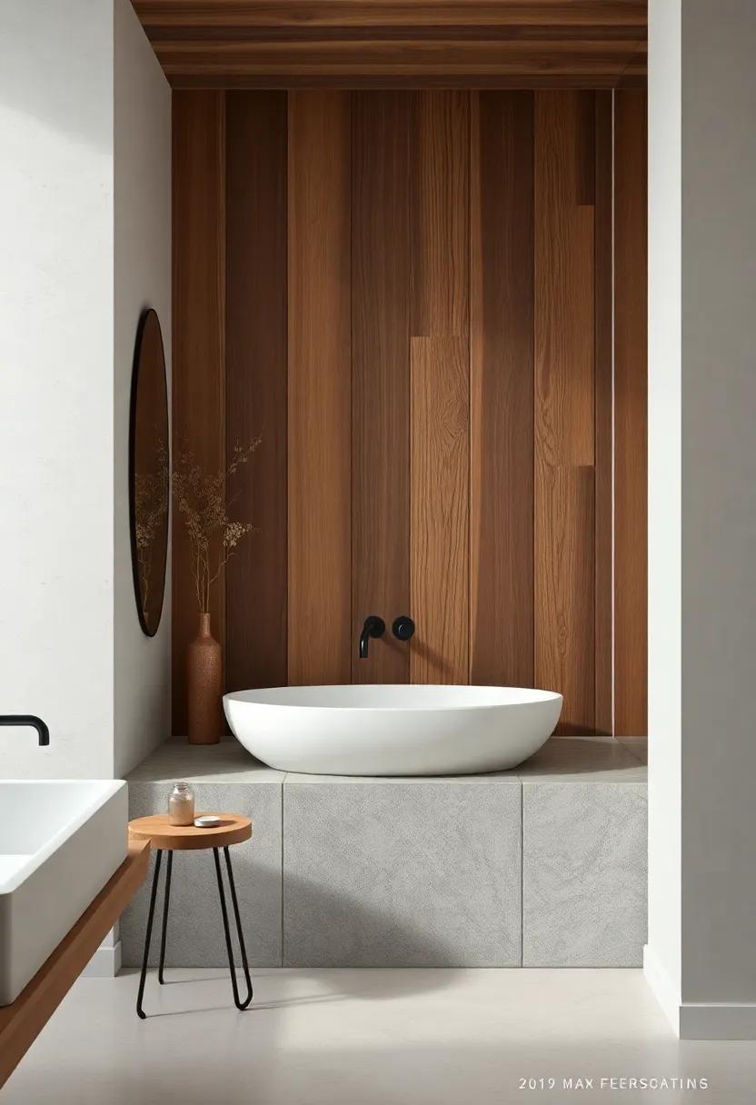Incorporating Natural Elements: Wood and Stone in Modern Bathrooms
