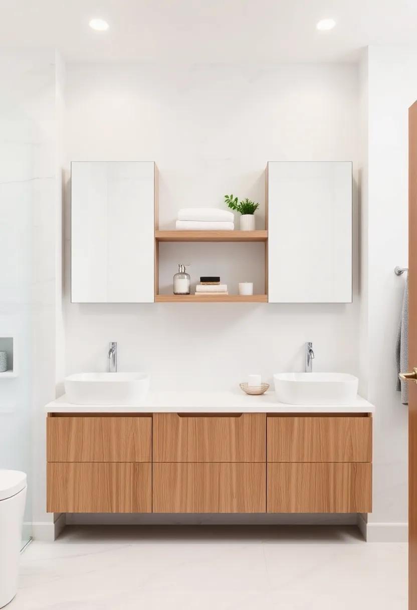 Open Shelving: Merging Style and Function in Bathroom ⁣Cabinetry