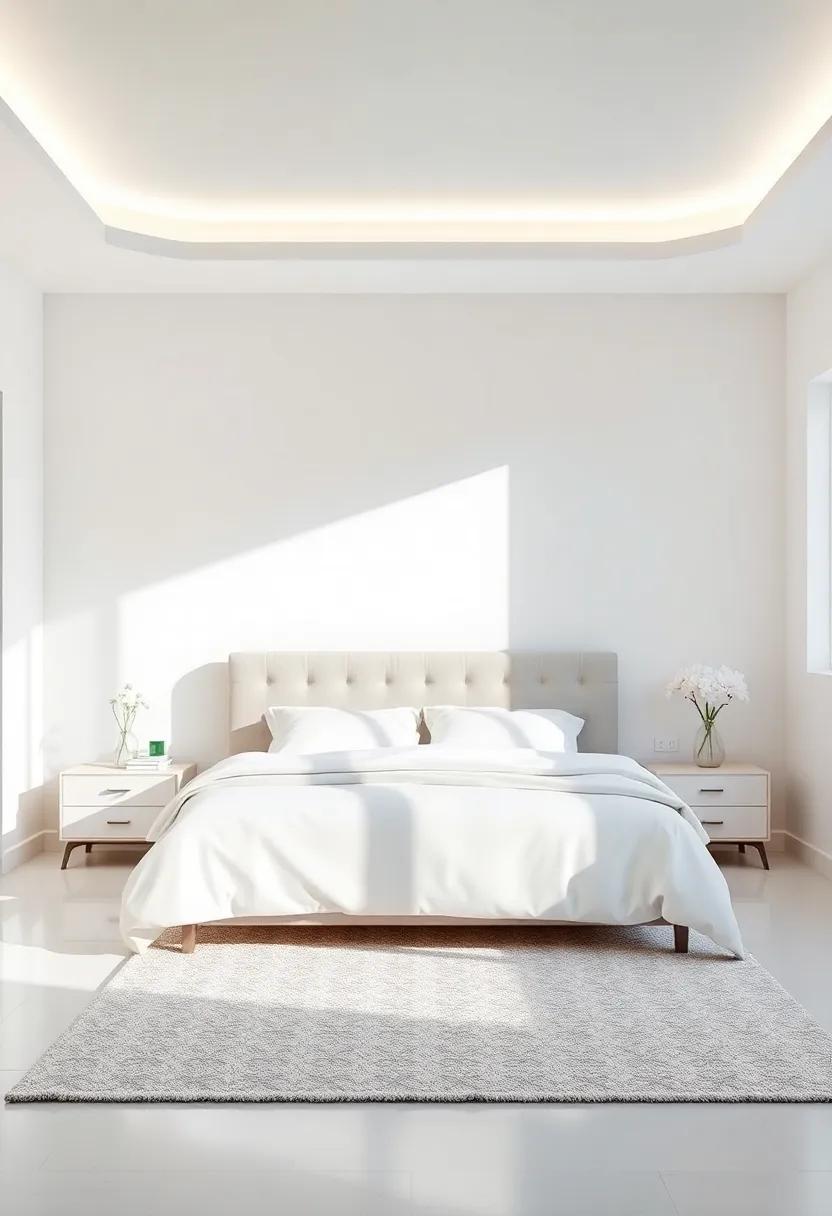 integrate White Accents⁤ To Brighten Up Your Ombre Bedroom Design
