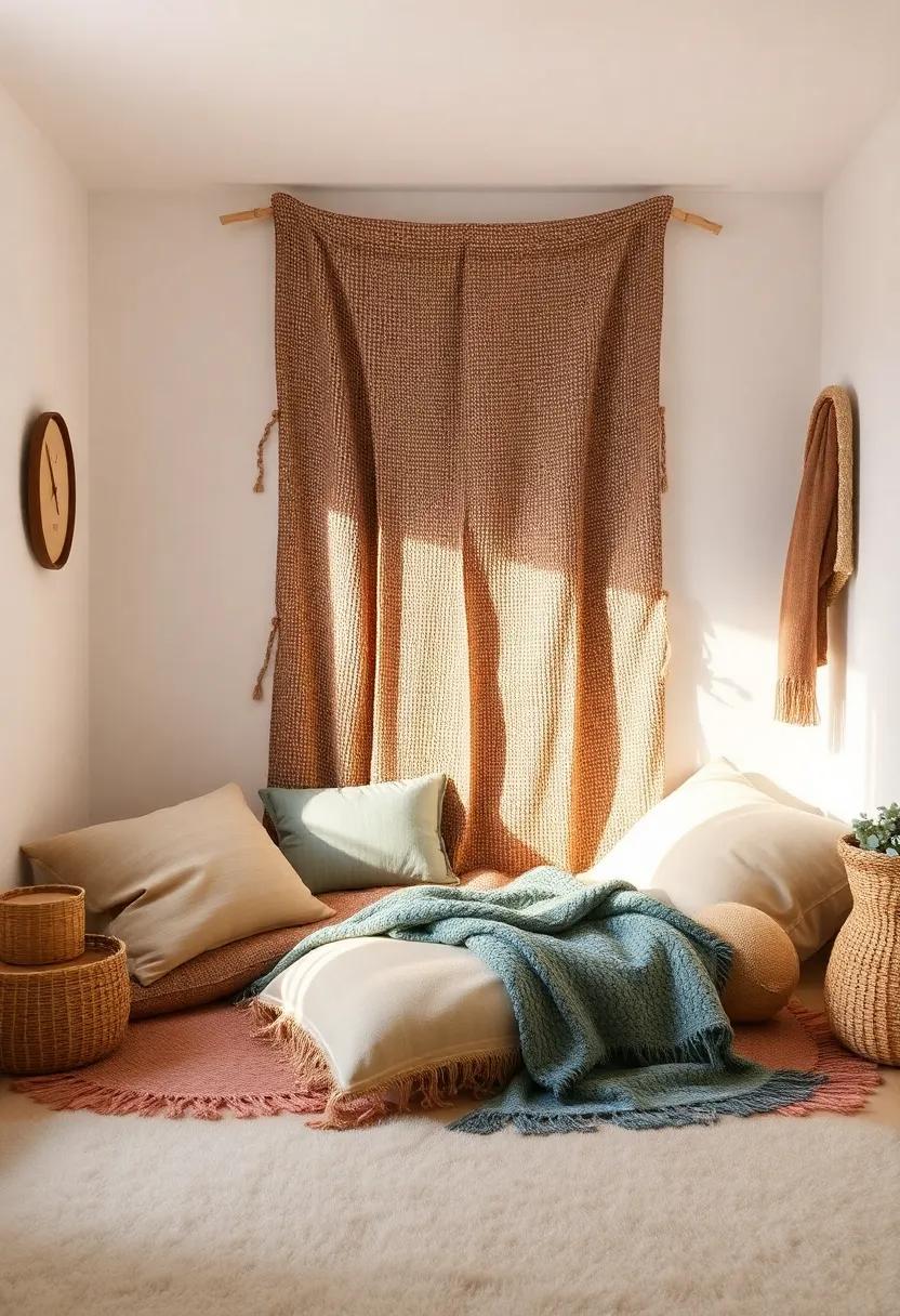 Create Cozy ‌Reading ​Nooks ‌with Floor Cushions​ and ‍Soft Throws