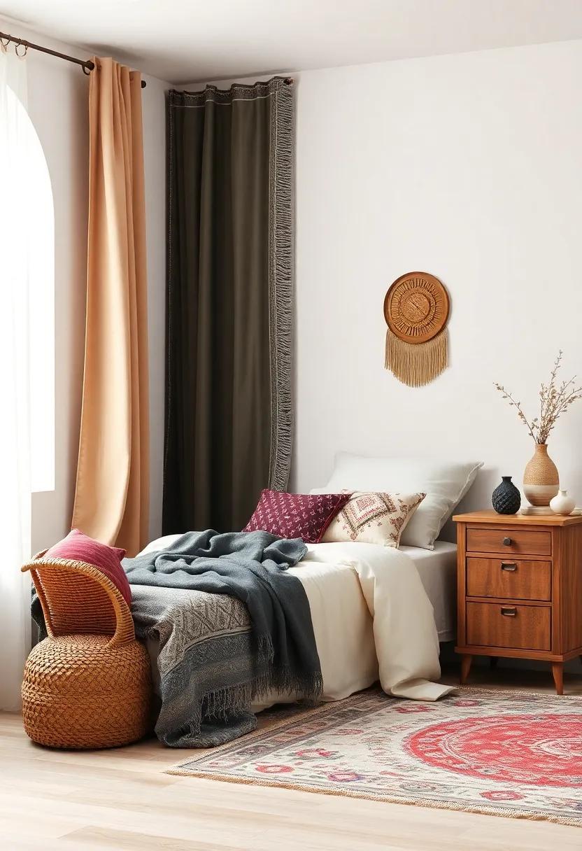 Select ‍Bohemian Textiles to Enhance Comfort and Style