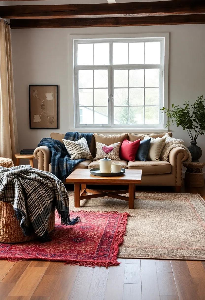 layers of comfort:⁢ Combining Throws ⁢and ⁤Pillows in Cozy ⁢Country Settings