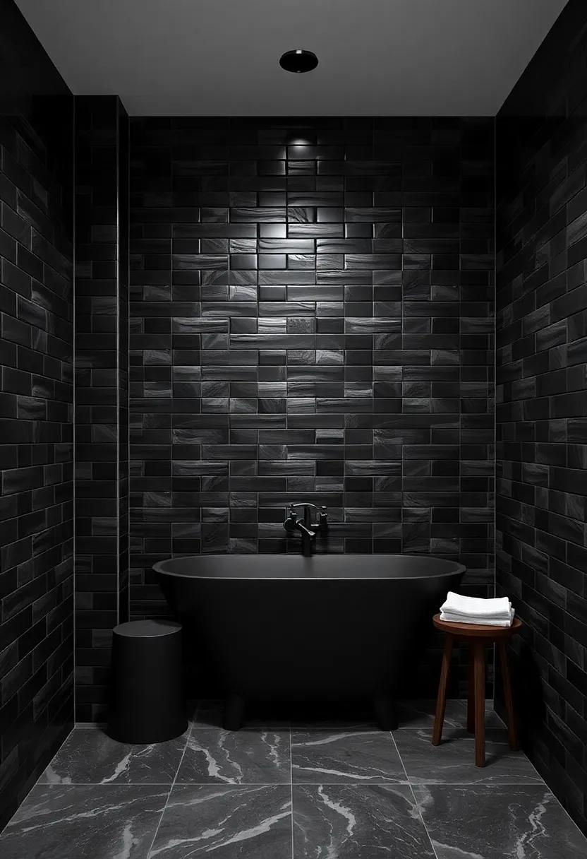 Moody Elegance: Exploring the‍ Beauty of Navy Blue Bathroom ⁣Wall Tiles