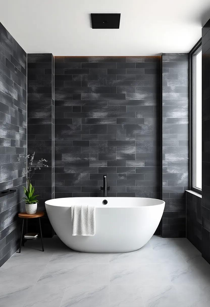 Personal Touch: Custom Designs in ⁣Dark ‍tiles to Reflect Your Style