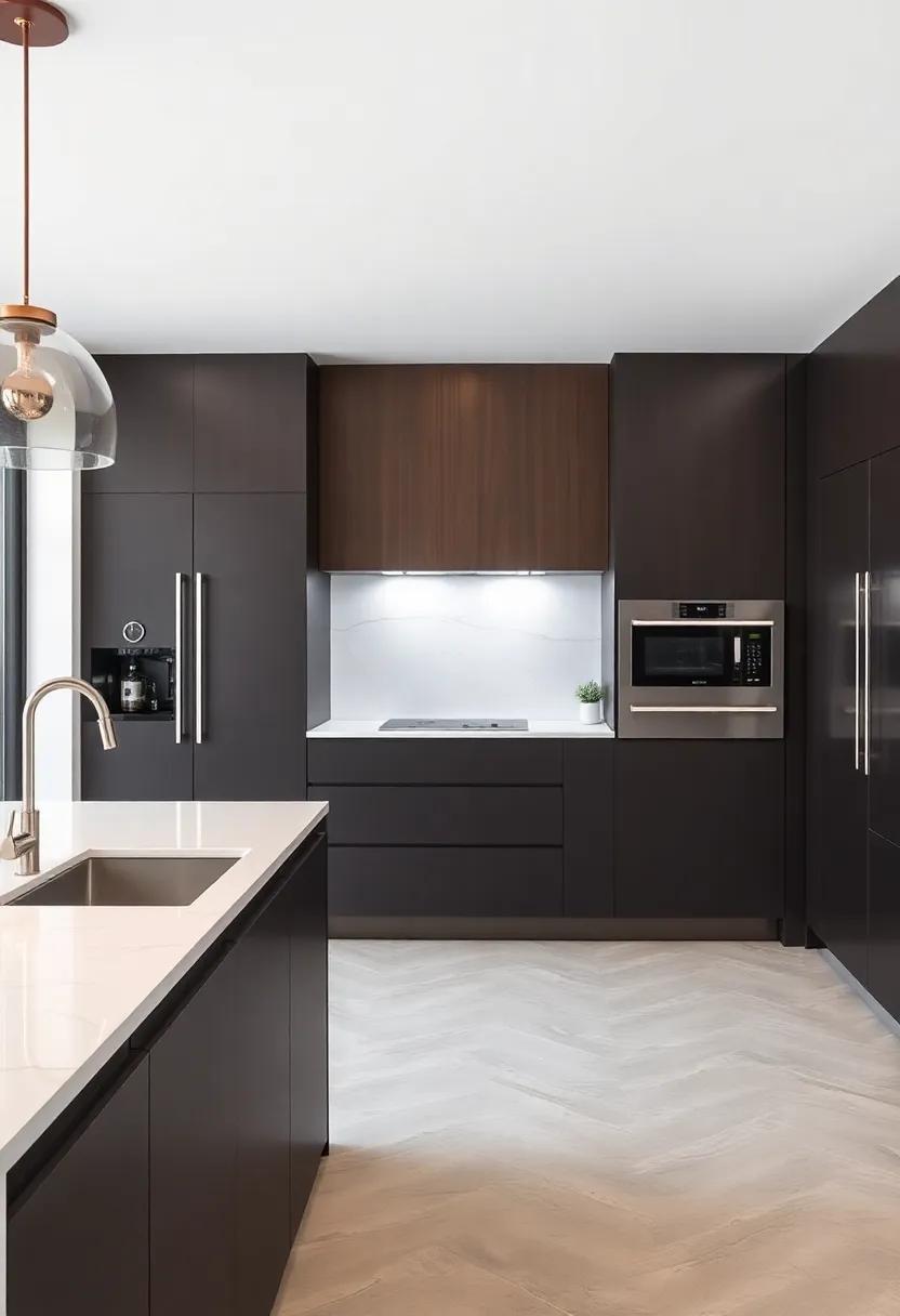 Hidden Appliances: Concealed ‌fridges, dishwashers,⁤ and microwaves contribute to ‌a clean line⁣ aesthetic, emphasizing uninterrupted ⁢design flow