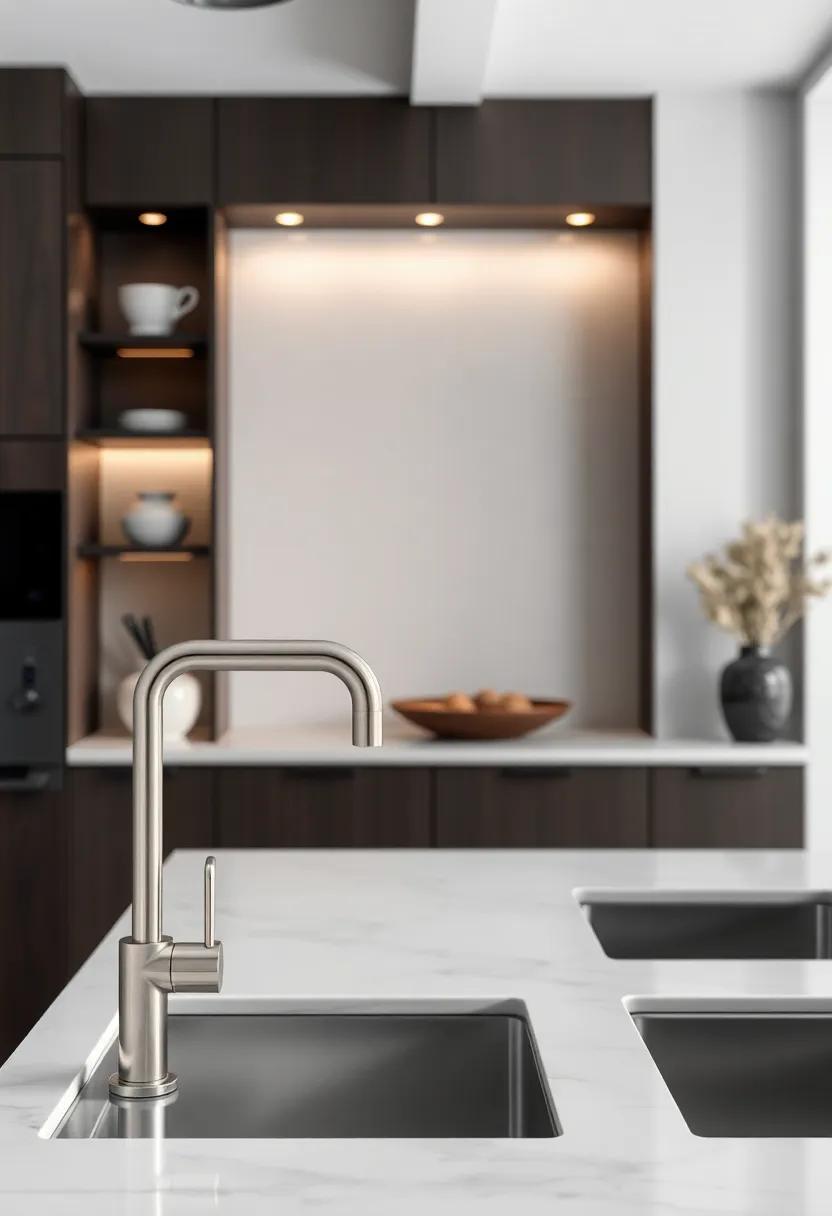 High-End Faucets: Elegant⁢ and⁢ ergonomic,designer faucets with multiple ‌functionalities bring ⁤a⁣ luxurious touch to kitchen practicality