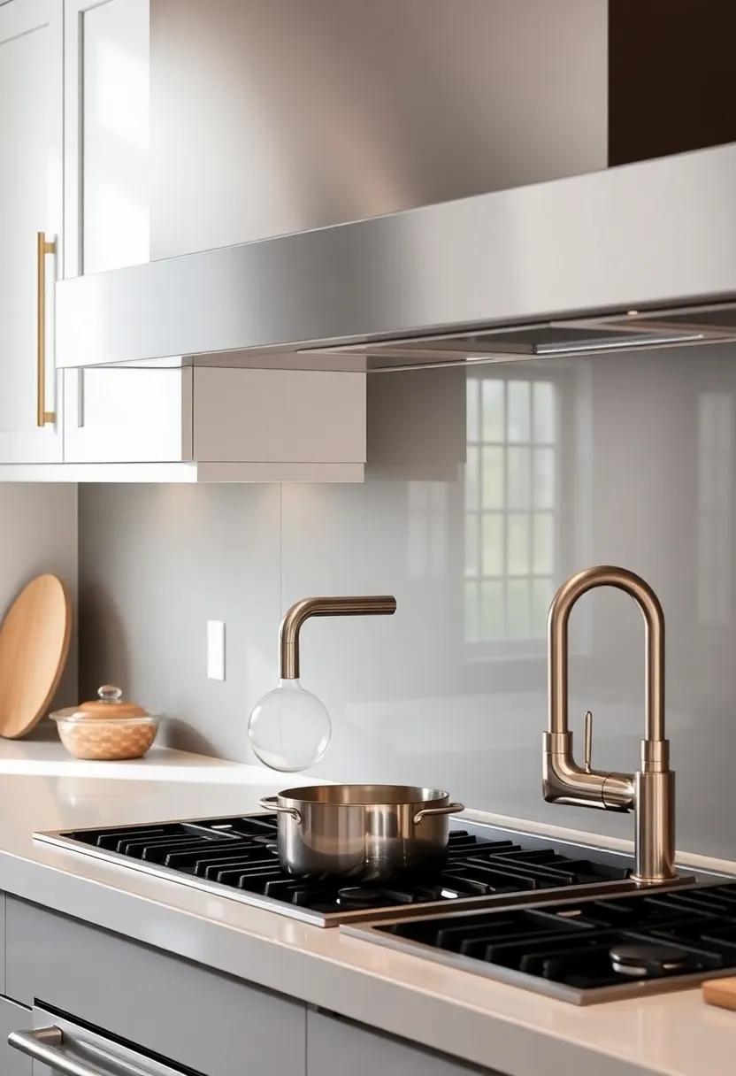 Pot ​Fillers: These elegant faucets, mounted above the​ stove, add convenience and a touch of professional-grade charm for any home cook