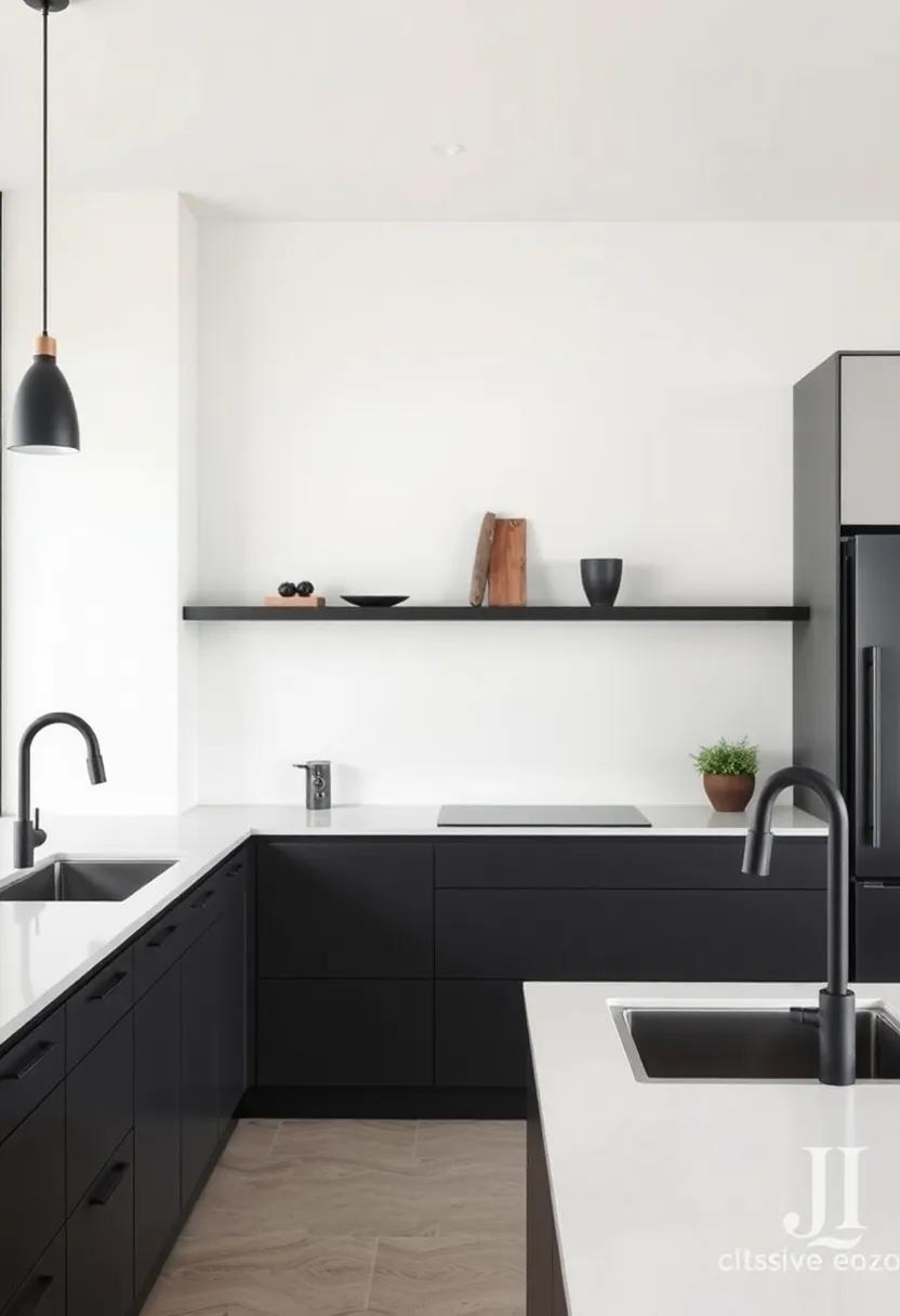 Embracing Timelessness with Matte ‌Black in Kitchen Aesthetics