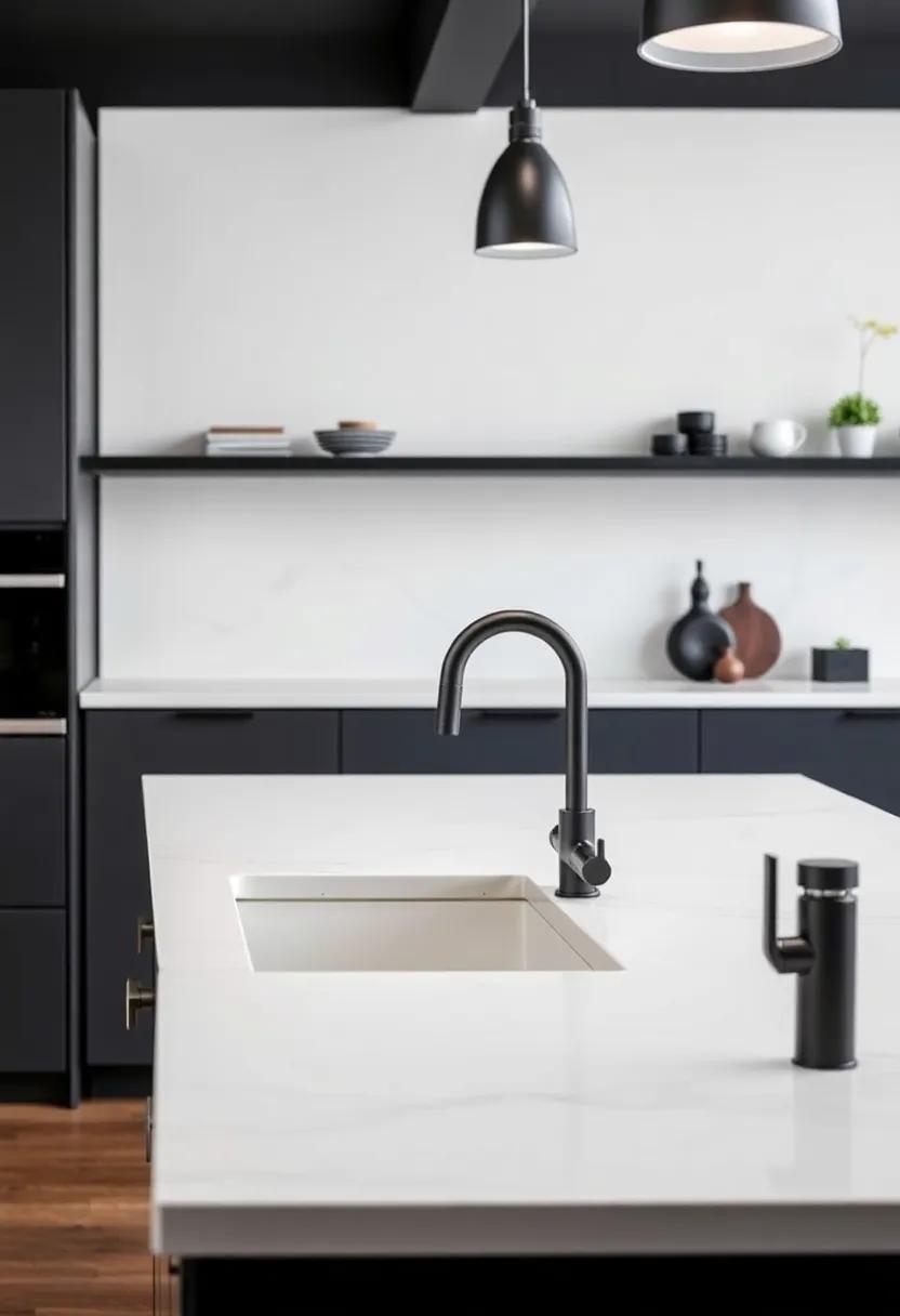 Defining ⁣Sophistication: Matte Black Faucets as Statement Pieces