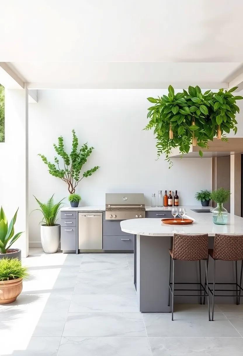 Incorporating Greenery to Liven ⁢Up Your Outdoor Kitchen Bar