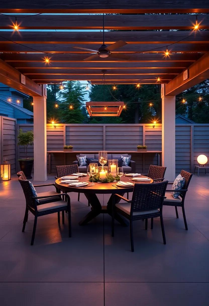Highlight ‌Outdoor ‌Dining‍ Areas with ⁤Elegant Table Centerpieces Featuring Lights