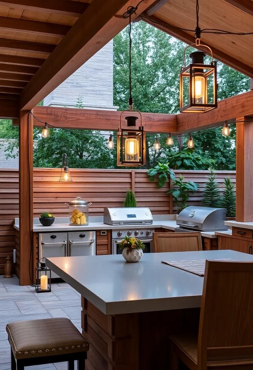 Incorporate⁢ Lanterns for a Rustic Charm in Your Outdoor Cooking‍ Experience