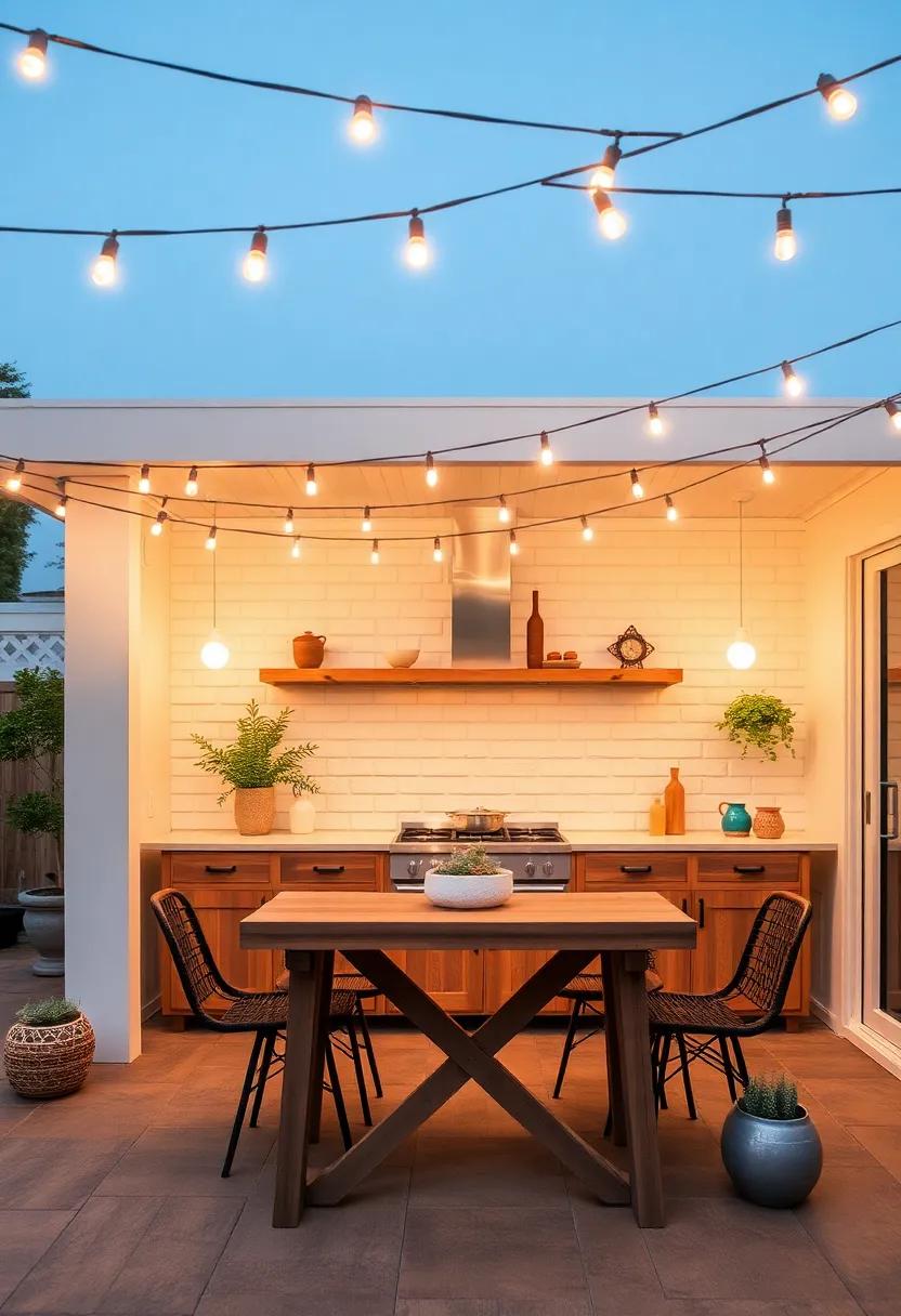 Utilize String Lights‍ to Create a Whimsical‌ Atmosphere ​Around Your⁢ Kitchen