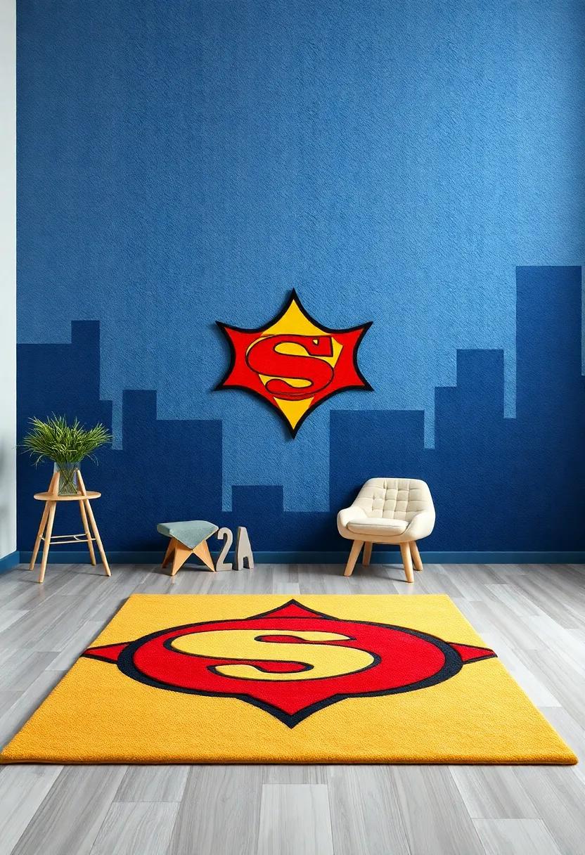 Superhero Haven: Colorful rugs for Heroic adventures