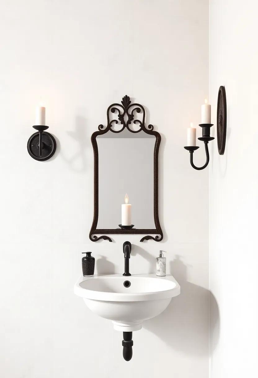 Old-world Style Sconces - Install candle-style sconces on the walls for a romantic, vintage feel, creating shadow and light interplay that adds depth to your decor