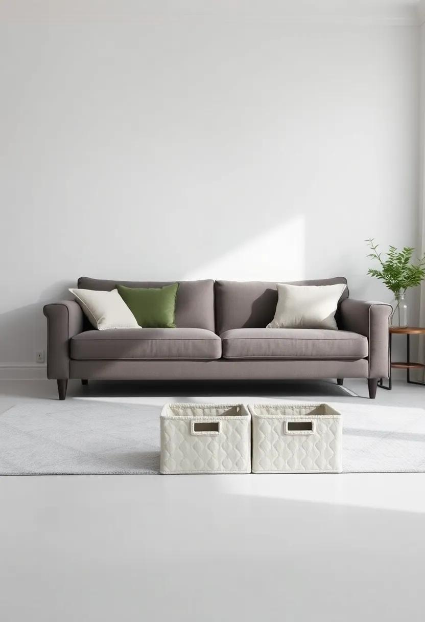Maximizing Vertical Space Under ⁤Your Sofa With​ Stylish Storage Bins