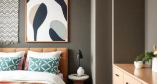 29 Unique Ideas to Transform Your Eclectic Bedroom with Striking Patterned Wall Art