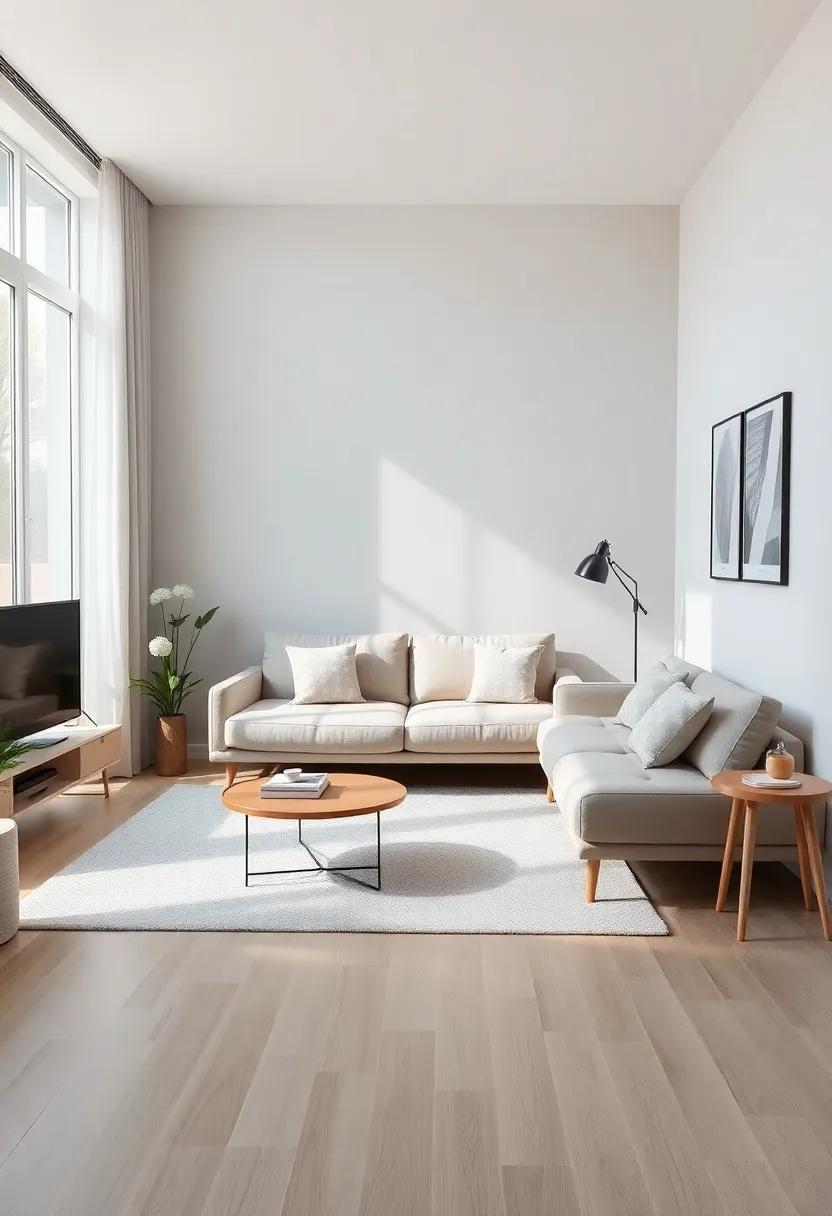 25 Smart Solutions for Small Living Rooms Featuring a Fold-Out Sofa Bed