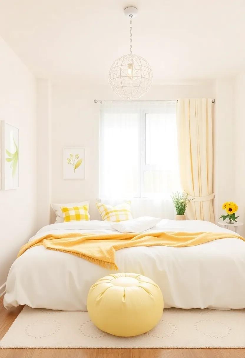 29 Charming Light Yellow and White Ideas to Brighten Your Teen Girls’ Room