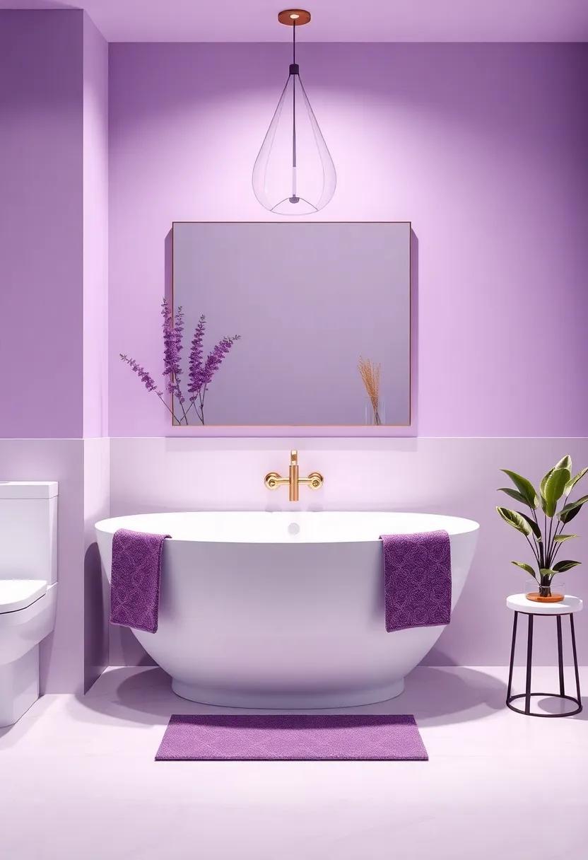 Transform Your Space: Elevate Bathroom Decor with Elegant Shades of Purple