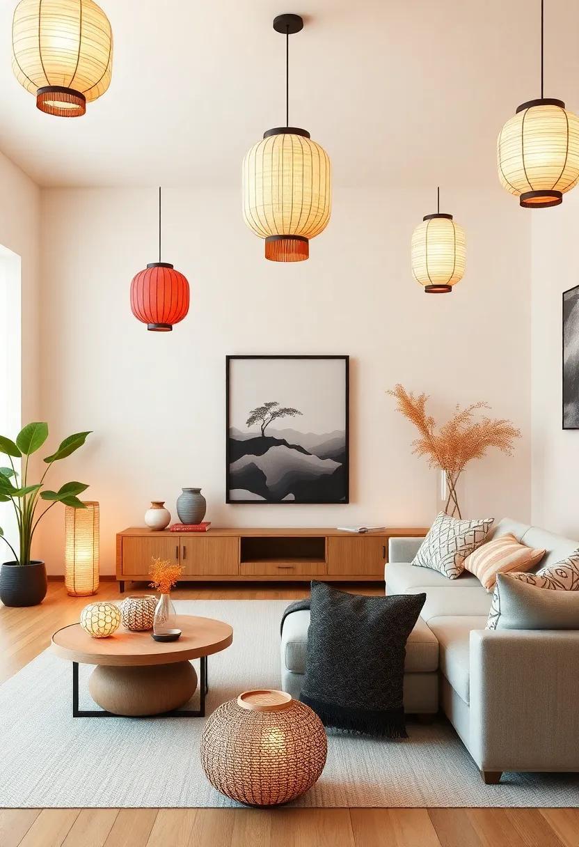 25 Inspiring Ideas for Elevating Your Living Room with Japanese-Style Paper Lanterns