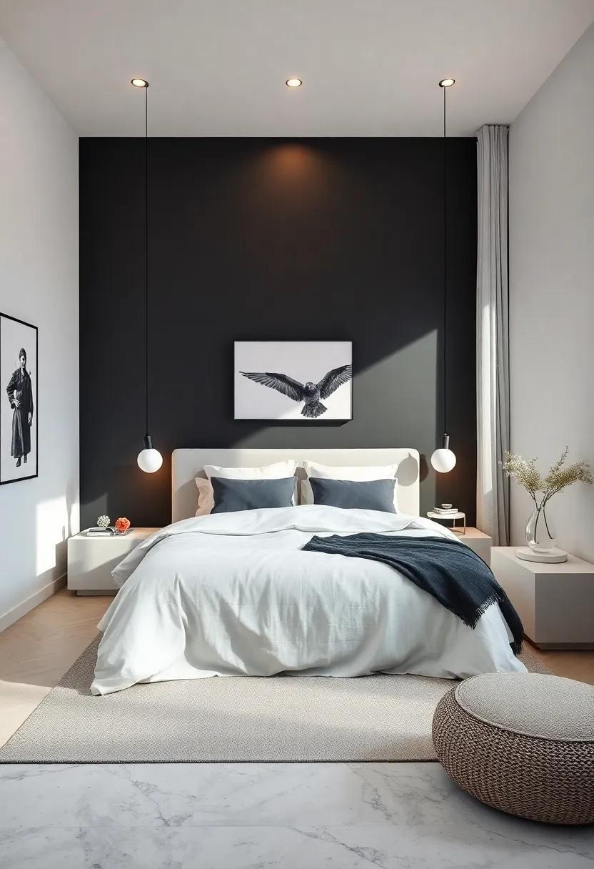 Embracing Elegance: Designing a Serene Monochrome Bedroom Retreat