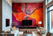 25 Stunning Modern Abstract Wallpaper Ideas to Transform Your Living Room