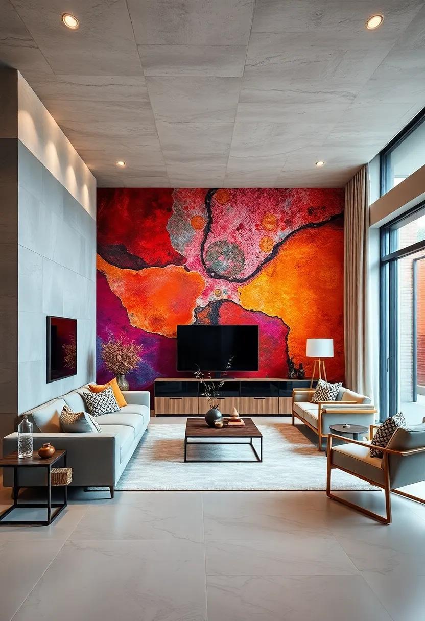 25 Stunning Modern Abstract Wallpaper Ideas to Transform Your Living Room