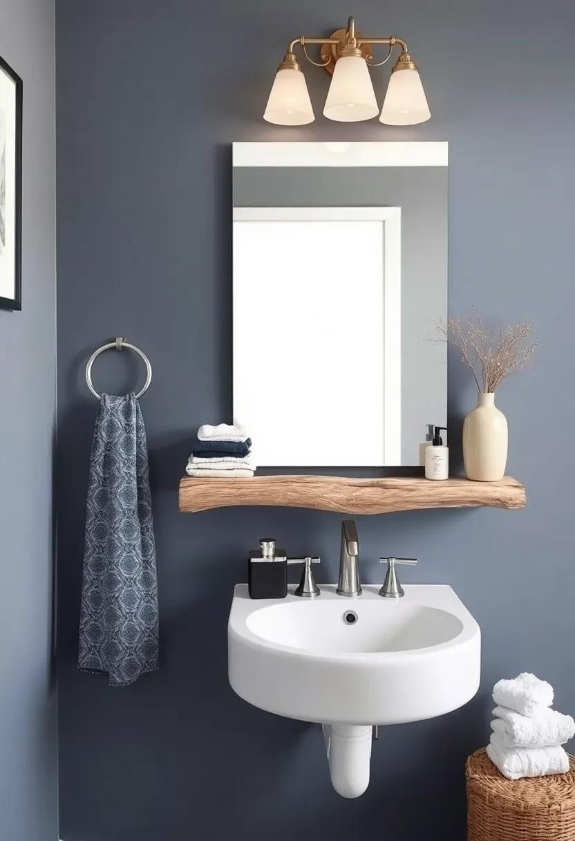 Driftwood Accents: Incorporate pieces of weathered driftwood into your ⁣bathroom‍ decor, whether as‌ a towel rack, mirror frame, or decorative shelf