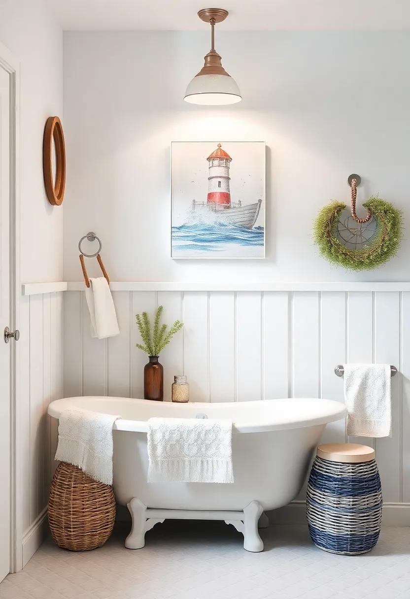 Lighthouses in⁣ Decor: Incorporate small lighthouse figurines or prints to‍ guide your look towards that of a quaint coastal retreat