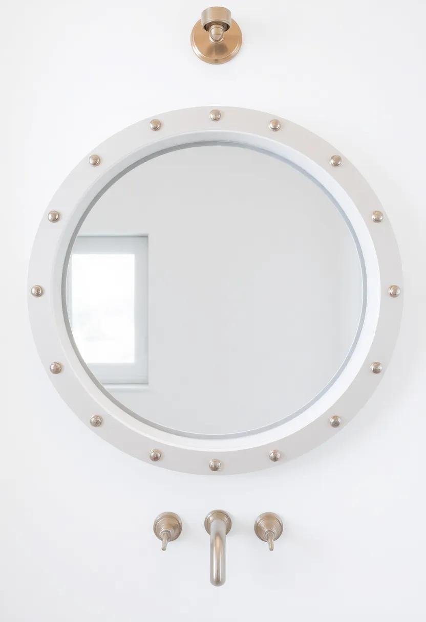 Porthole mirrors: Install mirrors⁣ shaped like portholes to infuse a playful maritime element that reflects light and opens⁢ up​ the space