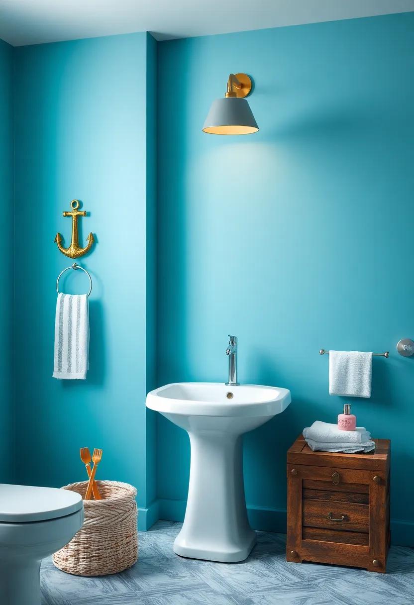 Treasure Chest Storage: Use ‍a decorative box or old‍ chest as storage for bathroom accessories while providing a unique, adventurous‌ touch